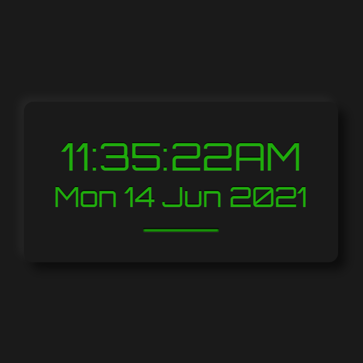 Clock app screenshot